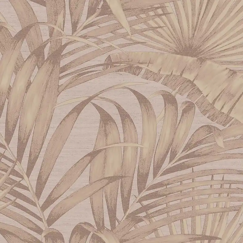 Luxuriöse Vliestapete, braun-gold, Blätter, 42204, Aura, Cristiana Masi by Parato Highlight