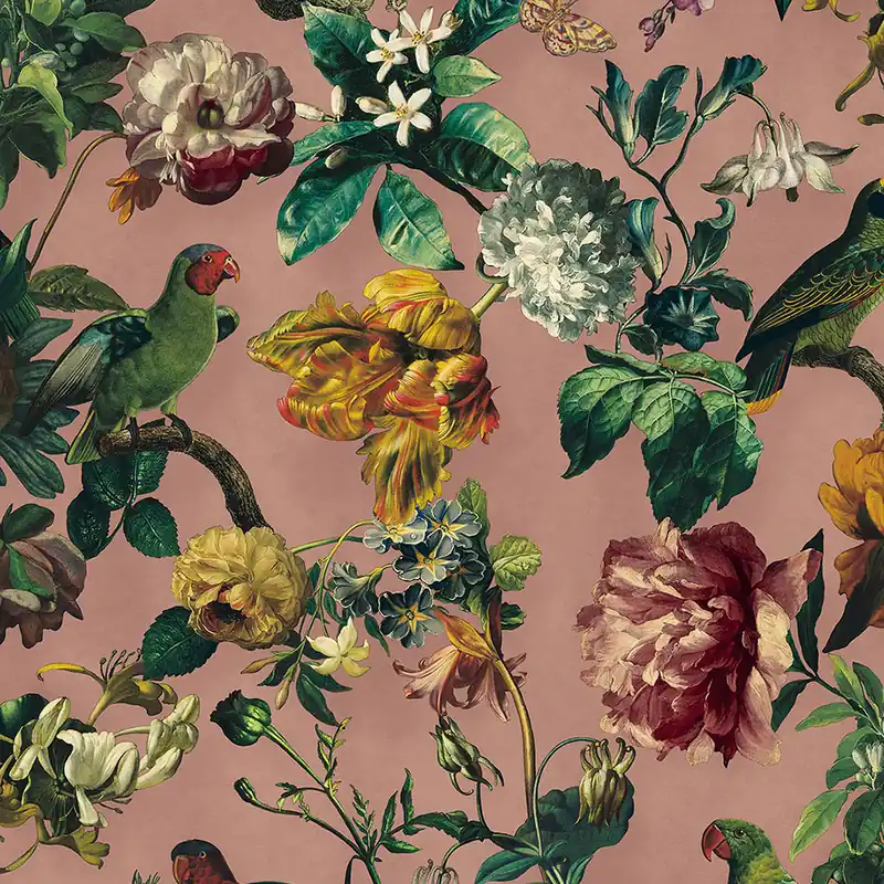 Vlies, Luxustapete Vögel, Blumen, 307304, Museum, Eijffinger Sonderangebot