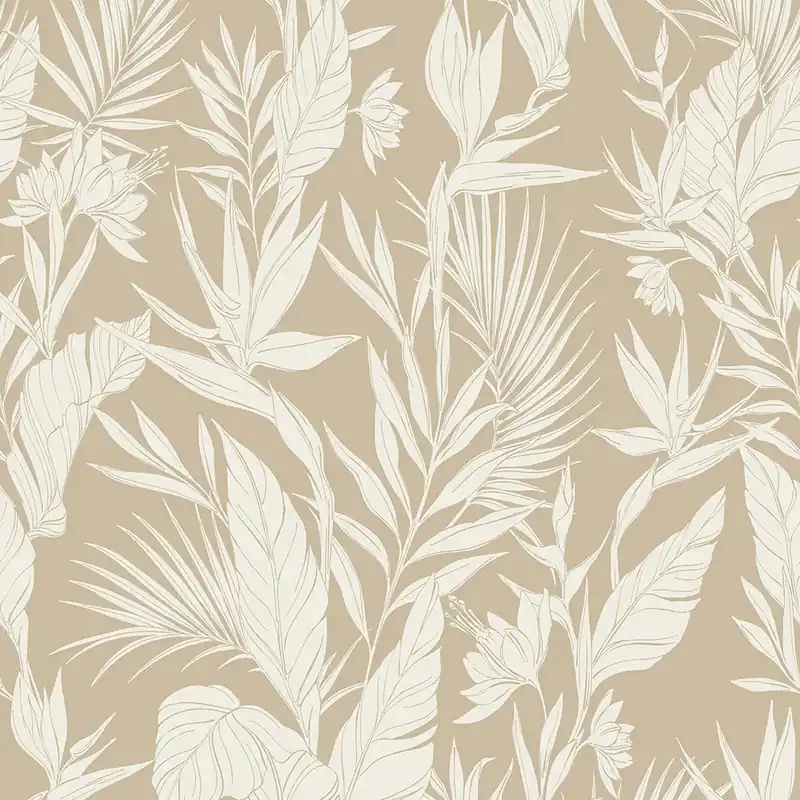 Abverkauf Beige Vliestapete, Blätter, A71101, Vavex 2026