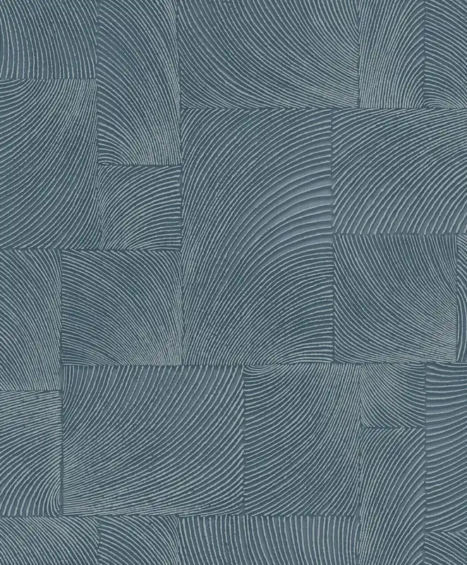 Must-Have Blaue geometrische Vliestapete, A71501, Omura, Grandeco