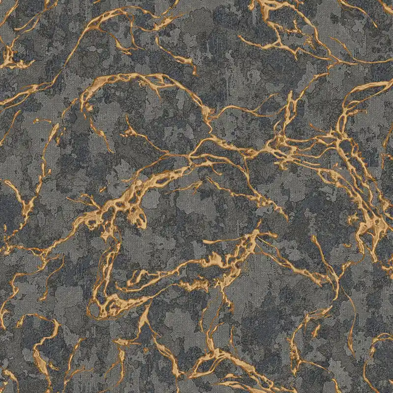 Bestpreis Vliestapete, schwarz-gold, Marmor, 1503-5, Vera, AdaWall