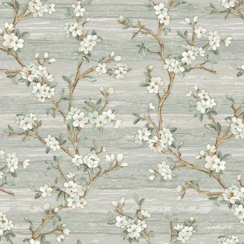 Beliebt Vliestapete, zelená, Blumen, 1505-2, Vera, AdaWall