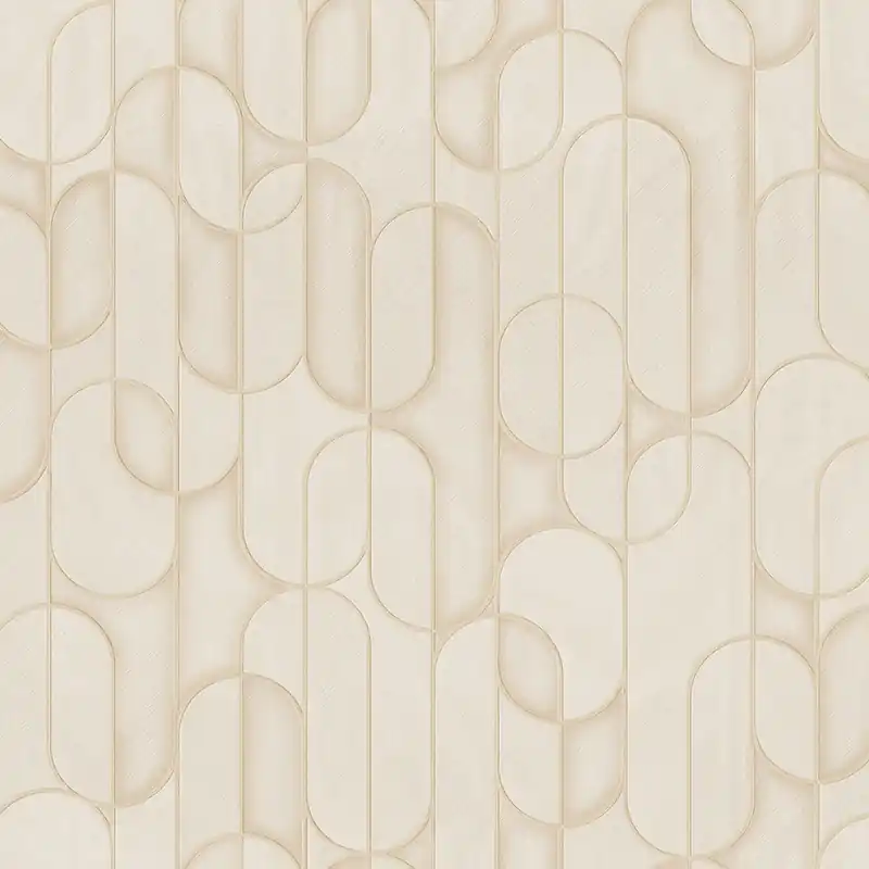 Geometrische Vliestapete, beige, 1514-2, Vera, AdaWall Heißes Angebot