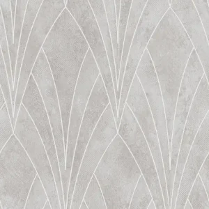 Graue Tapete mit geometrischen Mustern, Art Deco, L85607, Elegance, Ugepa Jetzt Kaufen