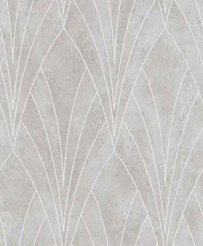 Graue Tapete mit geometrischen Mustern, Art Deco, L85607, Elegance, Ugepa Jetzt Kaufen