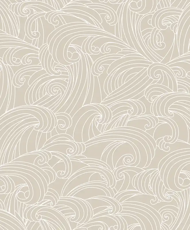 Saisonangebot Beige Tapete, Meereswellen, M62907, Elegance, Ugepa