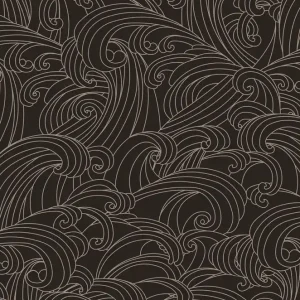 Schwarze Tapete, Meereswellen, M62919, Elegance, Ugepa Super-Preis