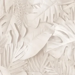3D Vliestapete, beige, Blätter, M80007, Artifice, Ugépa Expressversand