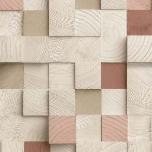 3D-Tapete in beige-brauner Holzpaneel-Optik, M80110, Artifice, Ugépa Kracherpreis