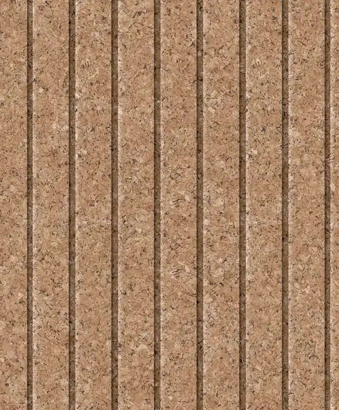 Tapete in brauner Korkoptik mit Streifen, M75308, Brut, Ugépa Abverkauf