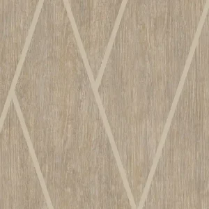 Markenware Geometrische Tapete in Braun mit Holzstruktur, M75708, Brut, Ugépa
