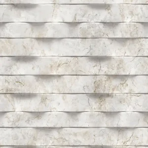 Bestseller Vliestapete, grau-beige, 3D Marmorverkleidung, M79997D, Brut, Ugépa