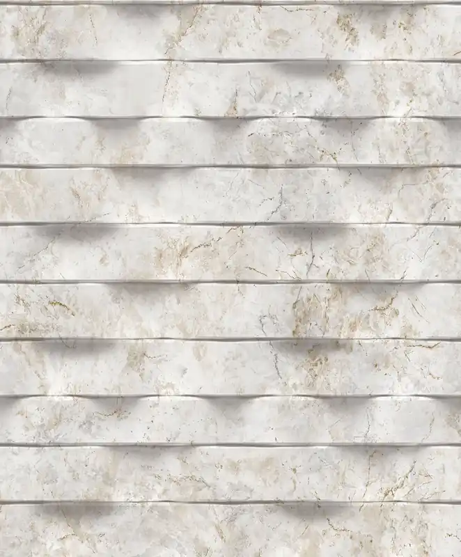 Bestseller Vliestapete, grau-beige, 3D Marmorverkleidung, M79997D, Brut, Ugépa