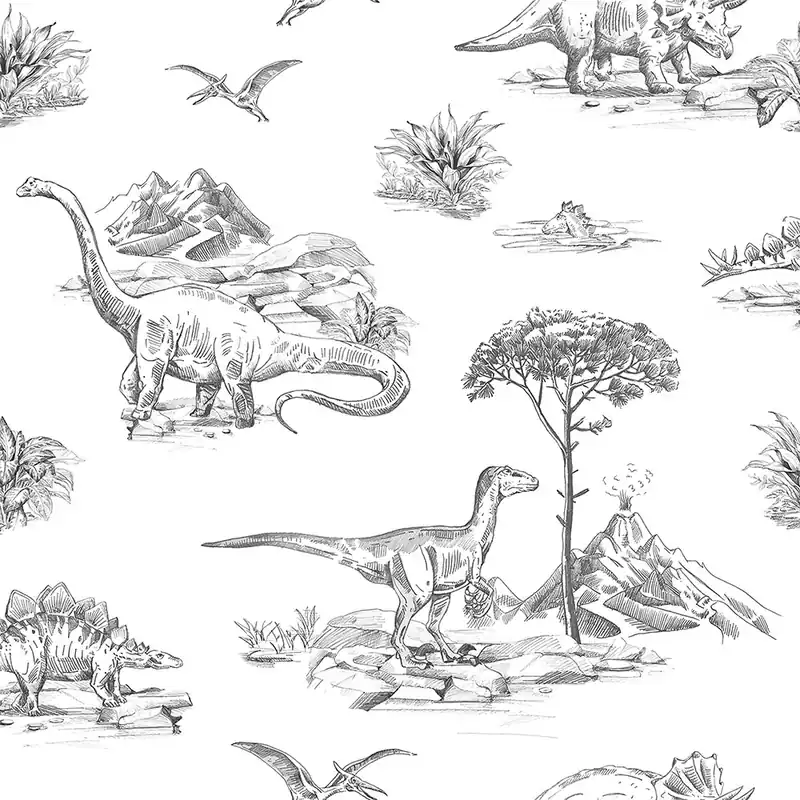Vliestapete für die Wand, Dinosaurier 139269, Forest Friends, Esta Begrenztes Angebot