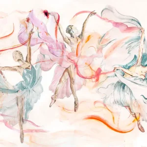 Sonderaktion Grafische Fototapete, Ballerinas, ML2201, Mural Young Edition, Grandeco