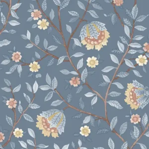 Expressversand Blaue Blumentapete, B19901, Botanique, Ugepa