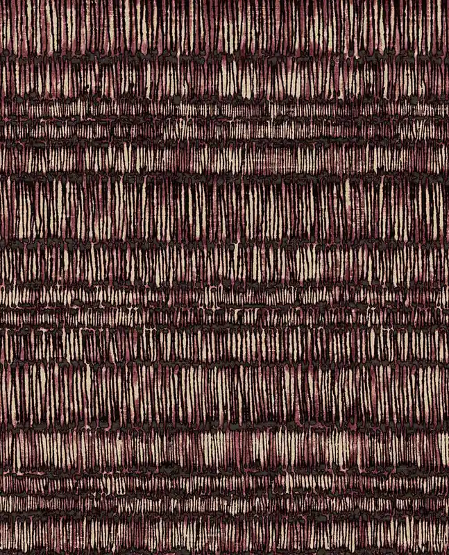 Abverkauf Vliestapete, burgunderrot, Batik, Streifen, 340263, Solange, Eijffinger