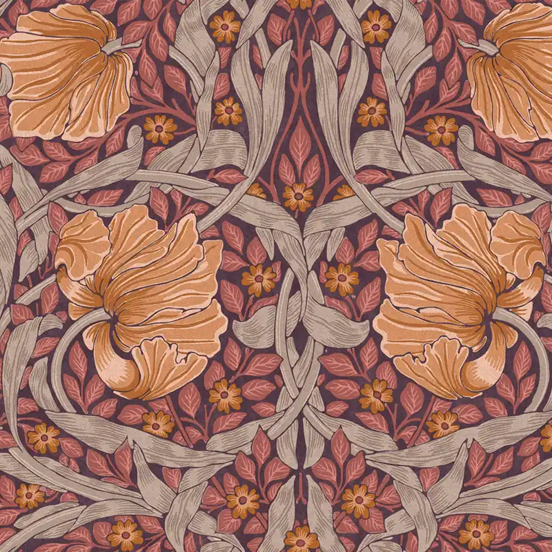Garantierte Lieferung Vliestapete, lila, Blumen, 124239, William Morris At Home