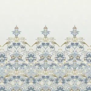 Vlies-Fototapete, blau, Blumen, Vögel, 125319, William Morris At Home Sonderaktion