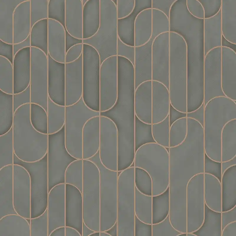 Geometrische Vliestapete, grau, 1514-4, Vera, AdaWall Günstig