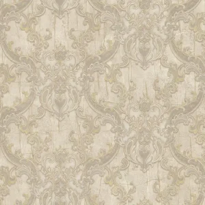 Sale Luxuriöse beige-goldene Vlies-Barocktapete, 86067, Valentin Yudashkin 5, Emiliana Parati