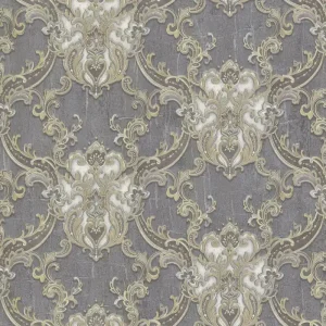 Beliebt Luxuriöse silber-goldene Vlies-Barocktapete, 86068, Valentin Yudashkin 5, Emiliana Parati