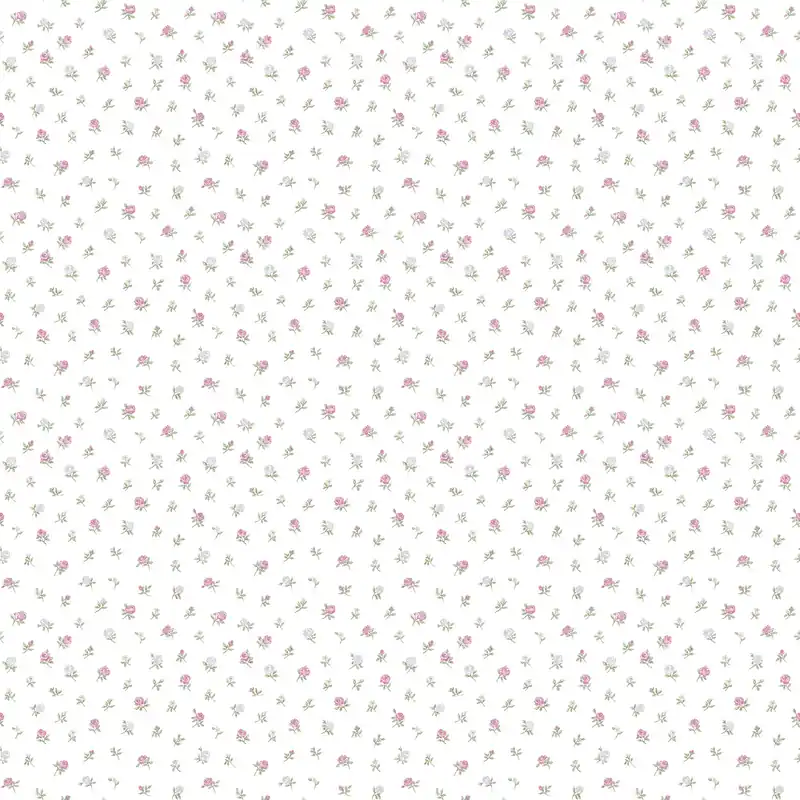 Weiße Blumentapete, 12336, Fiori Country, Parato Online Kaufen