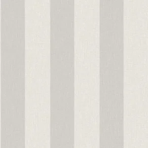Sonderangebot Grau-silber gestreifte Tapete, Stoffimitat, AT4009, Atmosphere, Grandeco