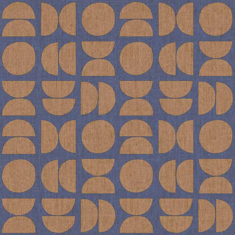 Blaue Vliestapete, geometrisches Muster, 30158, Energie, Cristiana Masi by Parato Begrenztes Angebot