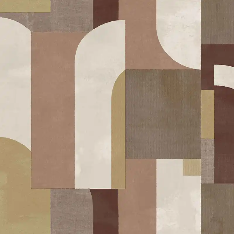 Abverkauf Braun-beige geometrische Vliestapete, 43828, Terra, Cristiana Masi by Parato