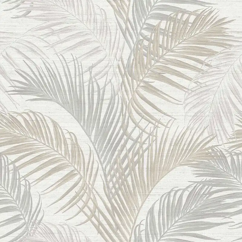Cremefarbene Luxustapete mit Palmenblättern, 33311, Tradizioni, Cristiana Masi by Parato Schnäppchen