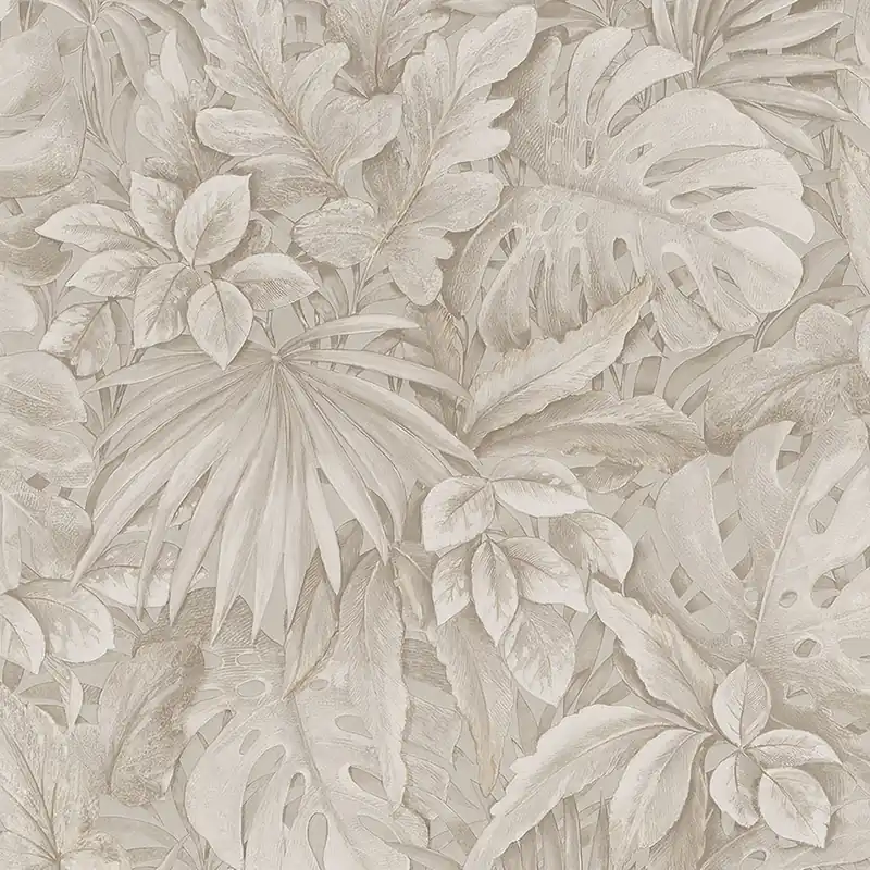Beige Luxustapete mit Blättern 33307, Botanica, Marburg Kracherpreis