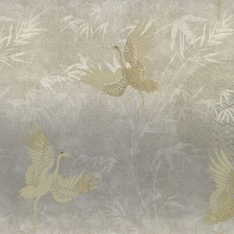 Versand Am Gleichen Tag Graubeige Luxustapete, Vögel 72907, Zen, Emiliana Parati