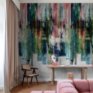 Solange Der Vorrat Reicht Abstrakte Fototapete, Streifen, ML3901, Mural Young Edition, Grandeco