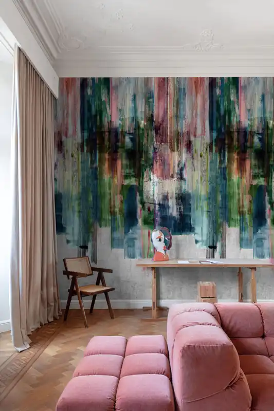 Solange Der Vorrat Reicht Abstrakte Fototapete, Streifen, ML3901, Mural Young Edition, Grandeco