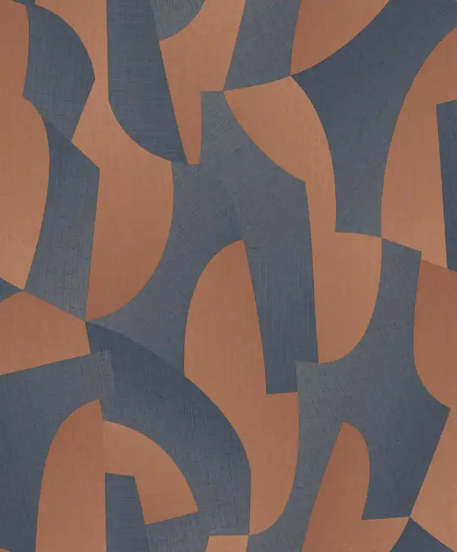 Top-Preis Blaubraune geometrische Tapete, AL26272, Allure, Decoprint