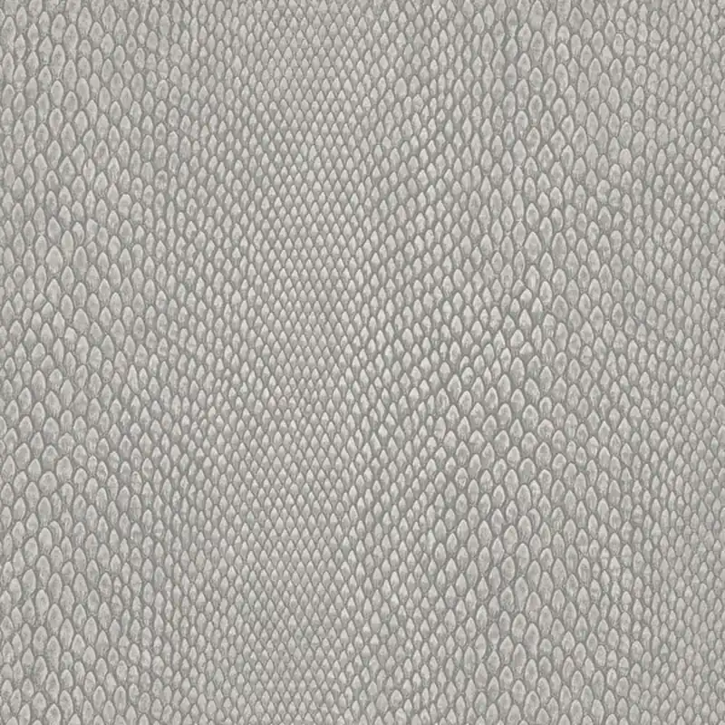 Vliestapete, grau-silber, Schlangenhaut-Imitat, NHW1036, Perla, Decoprint Echt