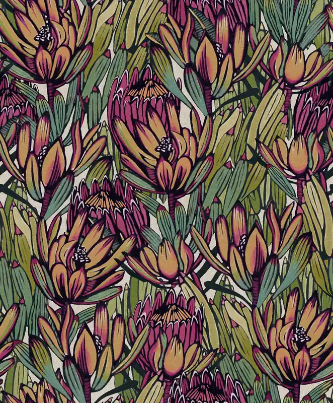 Florale Vliestapete, BA26033, Brazil, Decoprint Geprüft