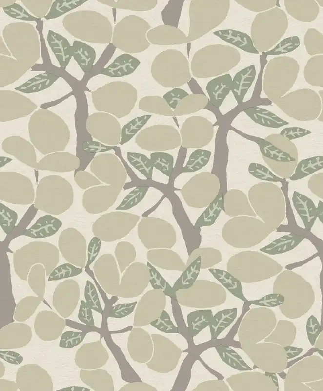 Beige Vliestapete, Zweige, Bäume, BA26050, Brazil, Decoprint Ausverkauf