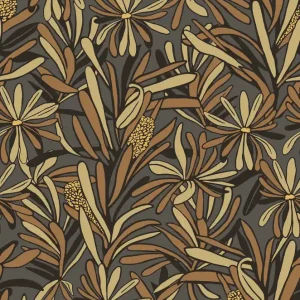 Angebot Graubraune Blumentapete, BA26072, Brazil, Decoprint
