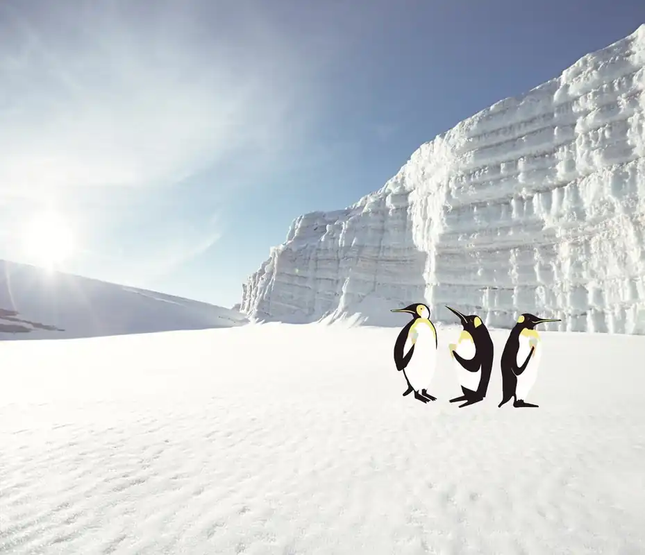 Aktuell Fototapete - Gletscher, Pinguine 364145, Wallpower Junior, Eijffinger