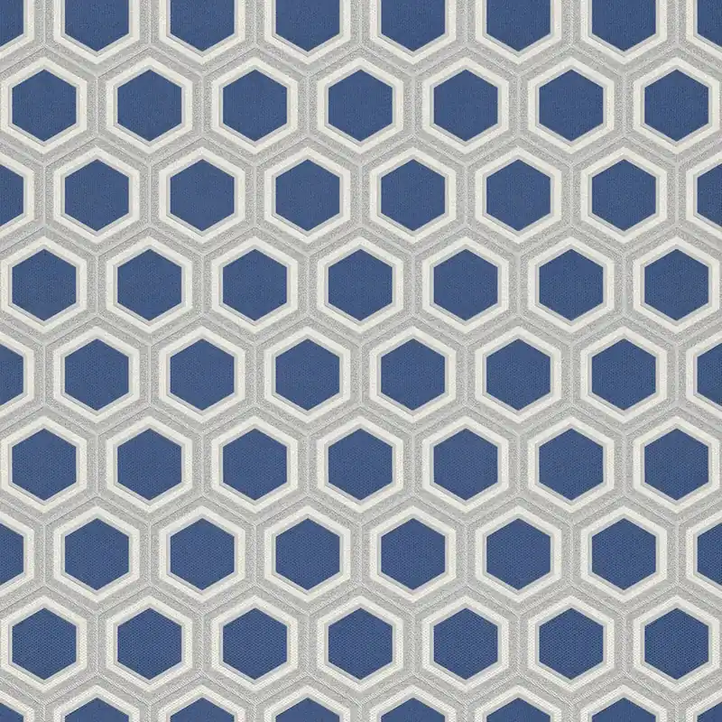 Rabatt Blaue Luxustapete mit geometrischen Mustern Z76045, Vision, Zambaiti Parati