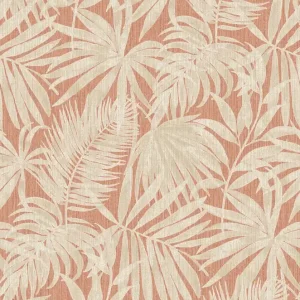 Knallerangebot Vliestapete, Ziegelrot, Blätter, PH3415, Perfect Harmony, Grandeco