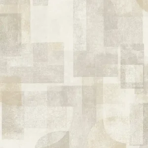 Schnäppchen Geometrische Vliestapete, grau-beige, PH3504, Perfect Harmony, Grandeco