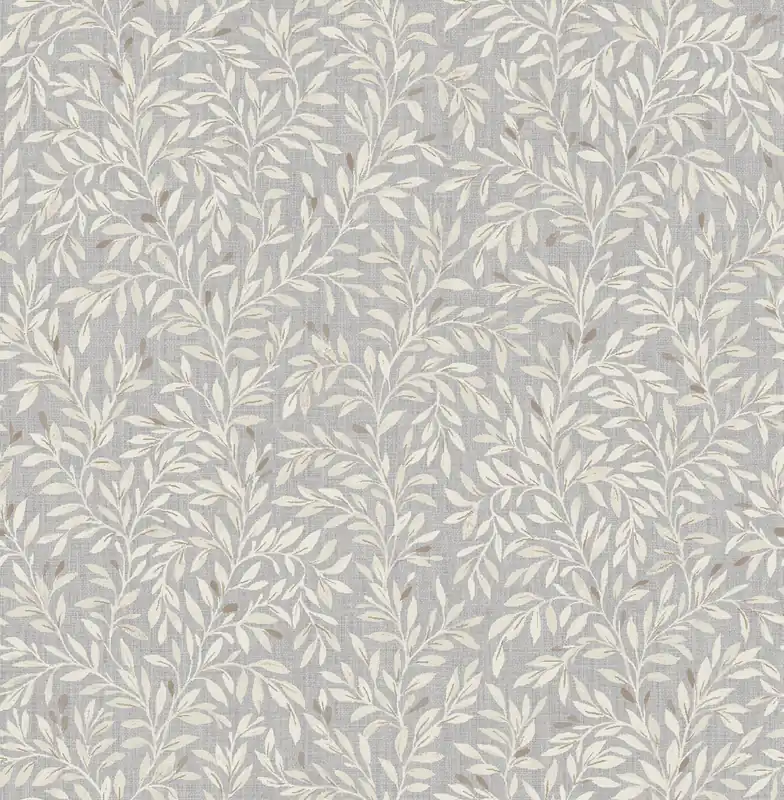 Neue Ware Graue Tapete mit Zweigen, Blättern, 118263, Next