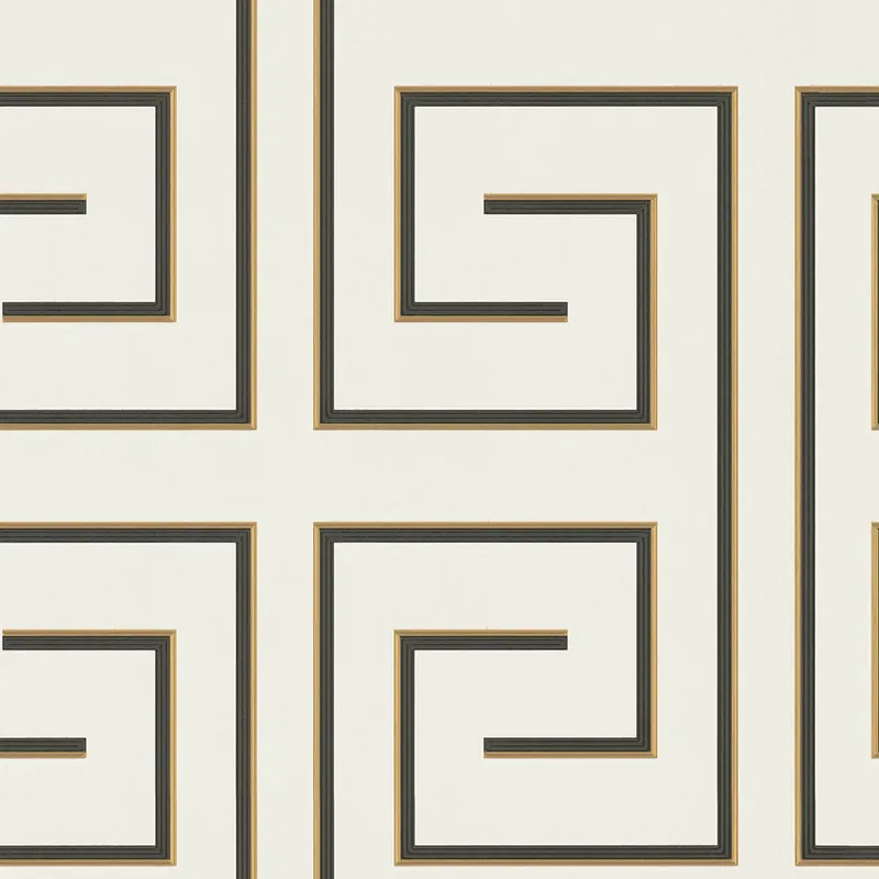 Rabatt Weiße Luxustapete mit geometrischen Mustern Z76001, Vision, Zambaiti Parati