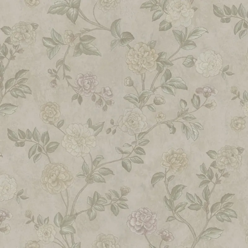 Beige Tapete Blumen, Z66801, Satin Flowers, Zambaiti Parati Bestseller