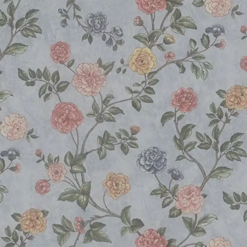 Garantierte Lieferung Blaue Tapete Blumen, Z66807, Satin Flowers, Zambaiti Parati