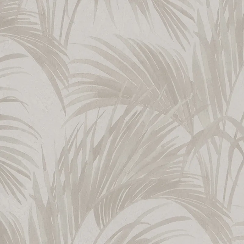 Beigefarbene Tapete, Blätter, Z66824, Satin Flowers, Zambaiti Parati Markenprodukt