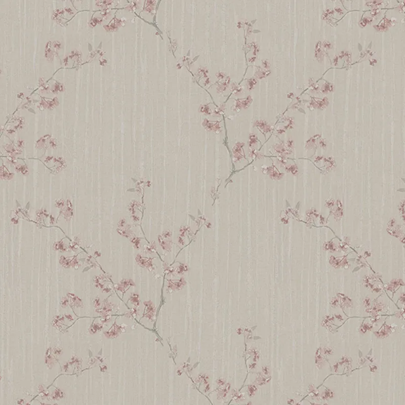 Beige Tapete Blumen, Z66833, Satin Flowers, Zambaiti Parati Preiswert